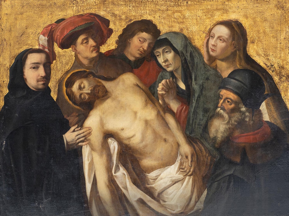 Deposition — ornamental gold ground